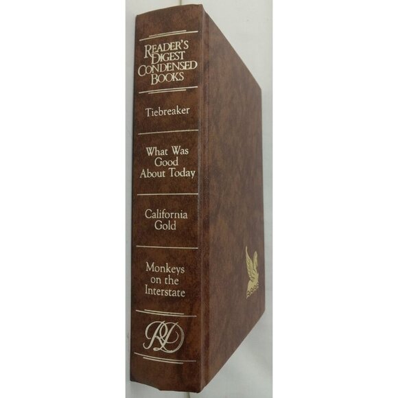 1990 Reader's Digest Condensed 1st Ed HC Leather Gilt Vtg NM Anthology - Picture 3 of 13